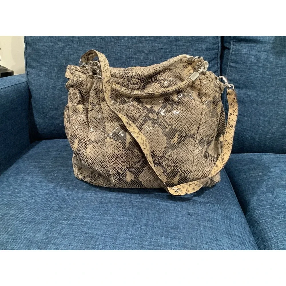Michael Kors Snake Pattern Hobo